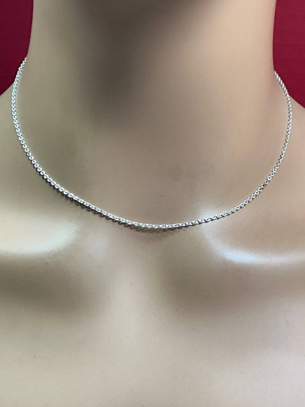 Sterling Silver Links 🔗 Chain Necklace. 16 inches long